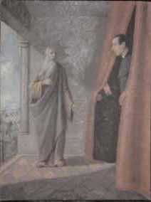 Ivan Grohar Srecanje zupnika Erzena z Abrahamom oil painting image